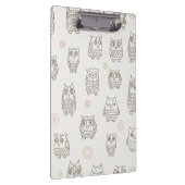 フクロウが付いているパターン クリップボード (右)