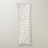 フクロウが付いているパターン ボディピロー (裏面 (縦))