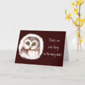 フクロウが多過ぎるようなことはない、引用文 カード (黄色い花)