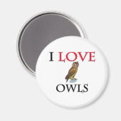 フクロウが大好き マグネット (正面/裏面)