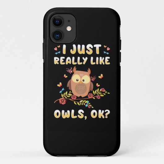 フクロウが大好き Case-Mate iPhoneケース (裏面)