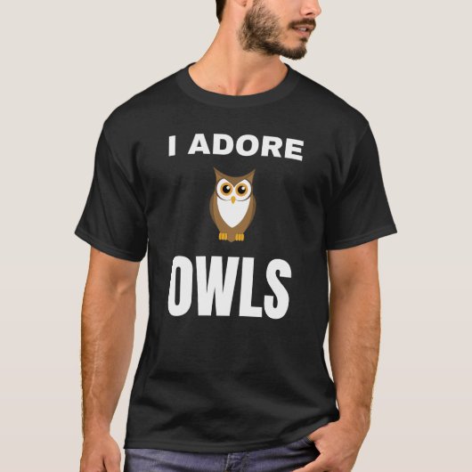 フクロウが大好き Tシャツ (正面)