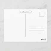 フクロウが必要な料理は？ ポストカード (裏面)