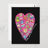 『フクロウが恋だ』ポストカード#3 ポストカード (正面/裏面)