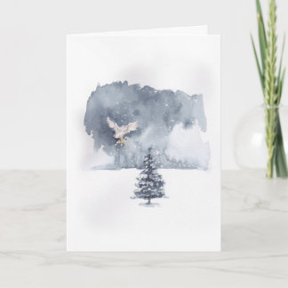 フクロウが星を持つ カード