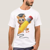 フクロウが書く Tシャツ (正面)