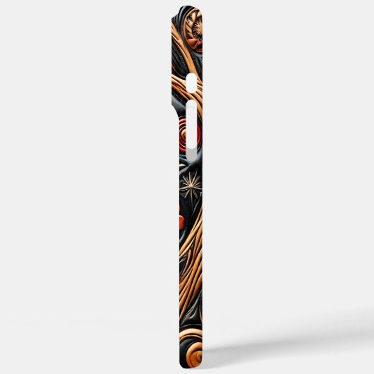 フクロウが月の光の下で木にとまった Case-Mate iPhoneケース (裏面 / 左)