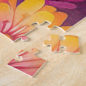 フクロウが木の枝に止まった ジグソーパズル (側面)