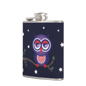 フクロウが枝に座る|過去記事 フラスク (左)