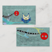 フクロウが枝を作る 名刺 (正面/裏面)