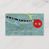 フクロウが枝を作る 名刺 (裏面)