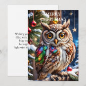 フクロウが温かみと喜びを届ける|過去記事 シーズンカード (正面/裏面)