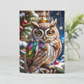 フクロウが温かみと喜びを届ける|過去記事 シーズンカード (スタンド正面)