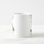 フクロウが私の目を見つめる コーヒーマグカップ (中央)