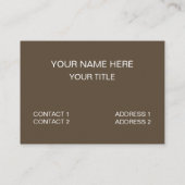 フクロウが私の目を見る 名刺 (裏面)