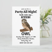 フクロウが私の目を見る 招待状 (スタンド正面)