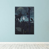 フクロウが見たもの キャンバスプリント (インサイチュ (ウッドフロア))