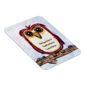 フクロウが静止中 マグネット (右側)