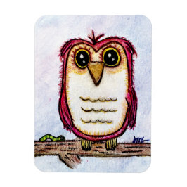 フクロウが静止中 マグネット