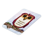 フクロウが静止中 マグネット (左側)