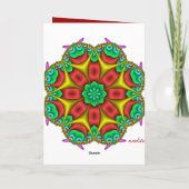 フクロウでカスタマイズ可能なかわいいクリスマスカード シーズンカード (裏面)