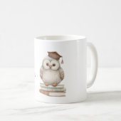 フクロウで賢くなろう本 コーヒーマグカップ (正面右)
