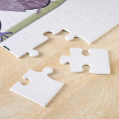 フクロウとの私のハート、かわいいフクロウの芸術愛して下さい ジグソーパズル (側面)