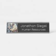 フクロウとオオカミのモザイク自然アイアートパーソナライズされた