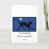 フクロウとオオカミは海に行った カード (裏面)