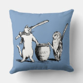 『フクロウとネコ』 クッション (裏面)