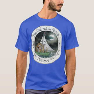 フクロウとプシネコ Tシャツ