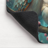 フクロウとベビー マウスパッド (コーナー)