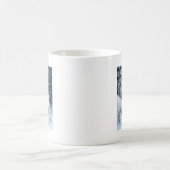 フクロウとホッキョクグマを持つサンタ コーヒーマグカップ (中央)