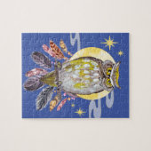 フクロウとムーンスピリット動物ジグソーパズル ジグソーパズル (横)