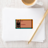 フクロウとワシ – アドビ、ブラック、ティール（緑がかった色）、オレンジ(To-From) ラベル (インサイチュ)