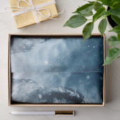 フクロウと冬の雪の夜 薄葉紙 (ギフト)