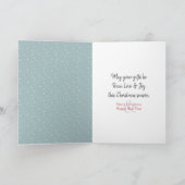 フクロウと冬月 シーズンカード (内部)