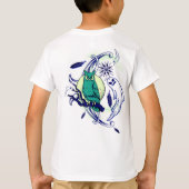 フクロウと幽霊の背中 Tシャツ (裏面)