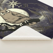 フクロウと幽霊 シェルパブランケット (3/4)