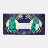 フクロウと幽霊 デスクマット (キーボード&マウス)