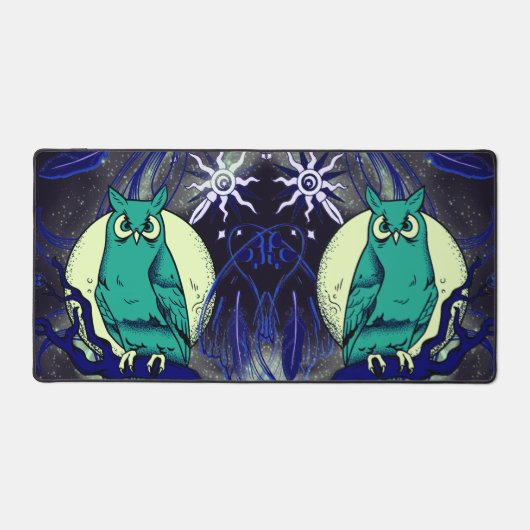 フクロウと幽霊 デスクマット (正面)