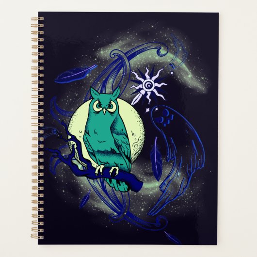 フクロウと幽霊 プランナー手帳 (正面)