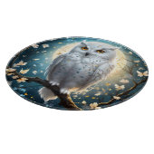 フクロウと月の輝き カッティングボード (角)