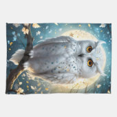 フクロウと月の輝き キッチンタオル (横)