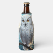 フクロウと月の輝き ボトルクーラー (ボトル正面)
