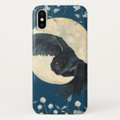 フクロウと月のiPhone / iPadケース Case-Mate iPhoneケース (裏面)