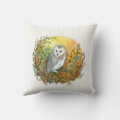 フクロウと月 クッション (裏面)