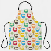 フクロウと木 エプロン (正面)