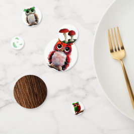 フクロウと森 コンフェッティ