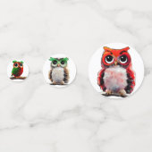 フクロウと森 コンフェッティ (正面)